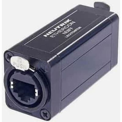 Neutrik NE8FF Adapter EtherCON RJ45 CAT5/ CAT6 Feed-Thru Coupler Neutrik NE8FF Adapter EtherCON RJ45 CAT5/ CAT6 Feed-Thru Coupler