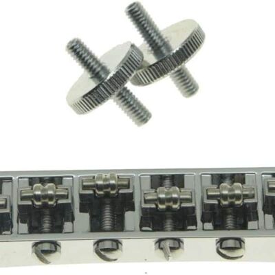 Unbranded Chrome Guitar Roller Saddle Bridge Tune-O-Matic Brid... Unbranded Chrome Guitar Roller Saddle Bridge Tune-O-Matic Brid...