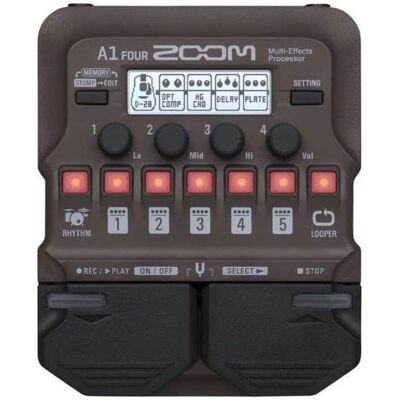 Zoom A1 FOUR Acoustic Instrument Multi-Effects Pedal with 80 e... Zoom A1 FOUR Acoustic Instrument Multi-Effects Pedal with 80 e...
