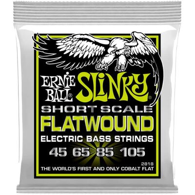 Ernie Ball Slinky FlatWound Electric Bass Strings; Short scale... Ernie Ball Slinky FlatWound Electric Bass Strings; Short scale...
