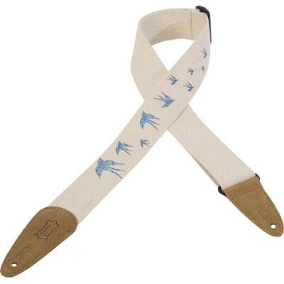 Levy's Levy's MC8U-006 2" Bluebird Cotton Guitar Strap Levy's Levy's MC8U-006 2" Bluebird Cotton Guitar Strap