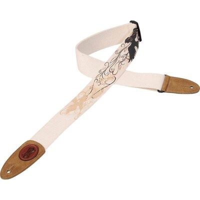 Levy's Levy's MSSC8U-002 2" Blackbird Cotton Guitar Strap Levy's Levy's MSSC8U-002 2" Blackbird Cotton Guitar Strap