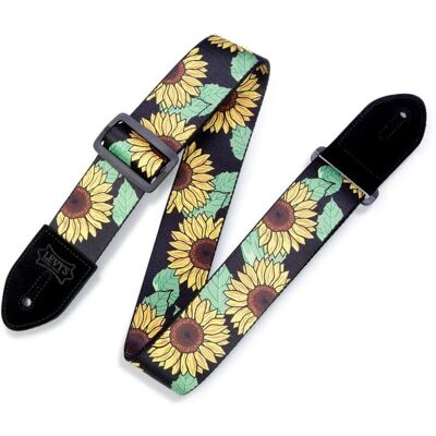 Levy's Levy's Sunflower Guitar Strap Levy's Levy's Sunflower Guitar Strap