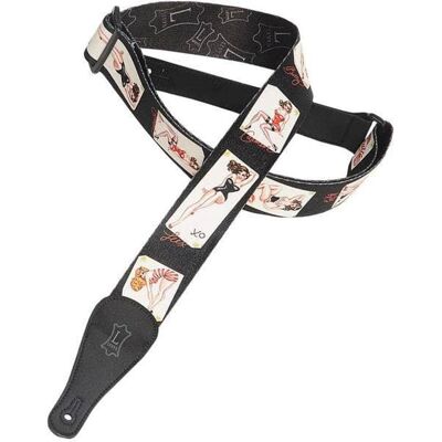 Levy's Levy's 2" Sonic Pin-Up Girls Guitar Strap Levy's Levy's 2" Sonic Pin-Up Girls Guitar Strap