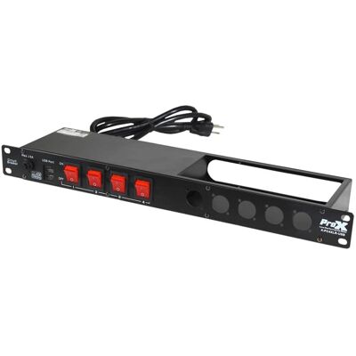 ProX ProX 1U 15Amp 4 Channel Circuit Breaker Switch Panel ProX ProX 1U 15Amp 4 Channel Circuit Breaker Switch Panel
