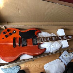 Unbranded Left-Handed Faded Cherry/Blood Orange SG (Gloss)