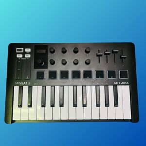 Arturia MiniLab MKIII 25-Key MIDI Controller 2022 - Present Wh...