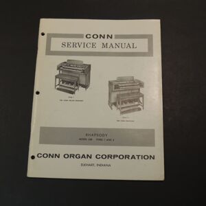 Conn Rhapsody Model 628 Types 1 & 2 Service Manual