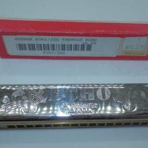 Hohner 8362/32G Tremolo Echo Harmonica Key of G new old stock