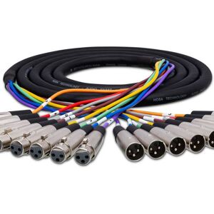 Hosa Balanced Snake 8 channel XLR3F to XLR3M 5 metes