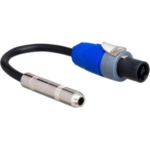 Hosa Hosa Speaker Adapter, 1/4in TS to Neutrik speakON, 6in, ...