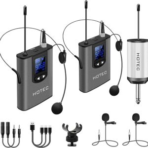 Unbranded Wireless System with Dual Headset Microphones/Lavali...