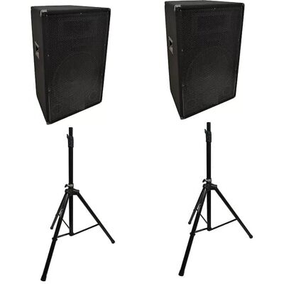 Unbranded Audio 15" Venue Series Passive PA Speakers (2) with ... Unbranded Audio 15" Venue Series Passive PA Speakers (2) with ...