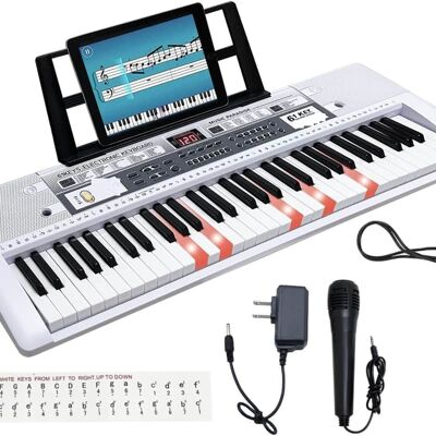 Unbranded 61 Key Electronic Keyboard Piano with Lighted Up Key... Unbranded 61 Key Electronic Keyboard Piano with Lighted Up Key...