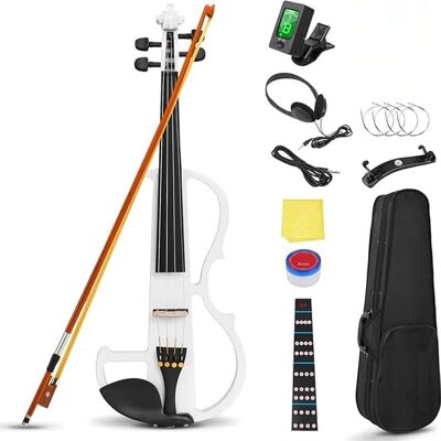 Unbranded Electric Violin 4/4 Full Size Silent Violin Set for ... Unbranded Electric Violin 4/4 Full Size Silent Violin Set for ...