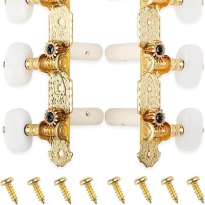 Unbranded Tuners Machine Heads 3+3 Set Tuning Keys String Pegs... Unbranded Tuners Machine Heads 3+3 Set Tuning Keys String Pegs...