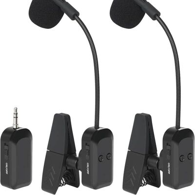 Unbranded Wireless Saxophone Microphone System 2.4G Rechargeab... Unbranded Wireless Saxophone Microphone System 2.4G Rechargeab...
