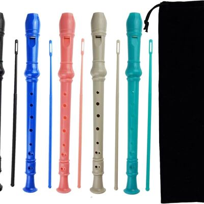 Unbranded 5 Pack Style 8 Hole-3 Piece Descant Soprano Recorder... Unbranded 5 Pack Style 8 Hole-3 Piece Descant Soprano Recorder...