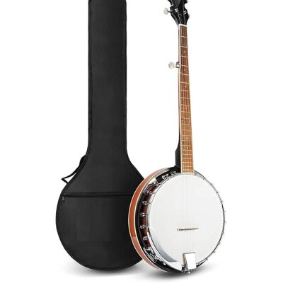 Unbranded Banjo 5 String Full Size Banjos Set with Resonator H... Unbranded Banjo 5 String Full Size Banjos Set with Resonator H...