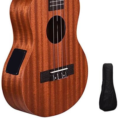 Unbranded Concert Ukulele 24Inch Mahogany Wood with Built-in ... Unbranded Concert Ukulele 24Inch Mahogany Wood with Built-in ...