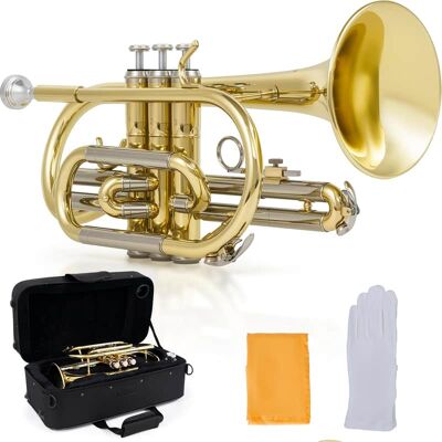 Unbranded Bb Cornet Kit: Warm Tone with Gold Brass Leadpipe, H... Unbranded Bb Cornet Kit: Warm Tone with Gold Brass Leadpipe, H...