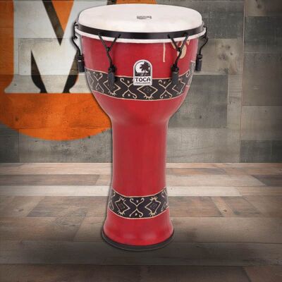 Toca Percussion Toca Freestyle Mechanically Tuned Djembe, 12" with Bag (SFDMX-... Toca Percussion Toca Freestyle Mechanically Tuned Djembe, 12" with Bag (SFDMX-...