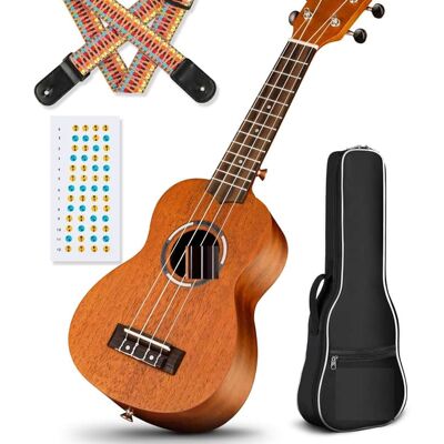 Unbranded Concert Ukulele 23 Inch Ukulele Kit Beginner Starter... Unbranded Concert Ukulele 23 Inch Ukulele Kit Beginner Starter...