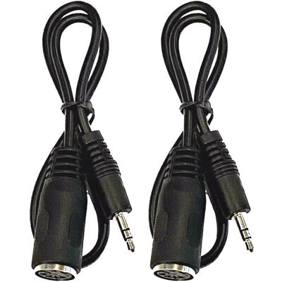 Unbranded (2) Pack of MIDI to 3.5mm Type-A Adapter 14" Inch Ca... Unbranded (2) Pack of MIDI to 3.5mm Type-A Adapter 14" Inch Ca...
