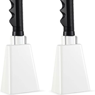 Unbranded 2 Pcs Cowbell 9 Inch with Handle Cheering Bells Nois... Unbranded 2 Pcs Cowbell 9 Inch with Handle Cheering Bells Nois...