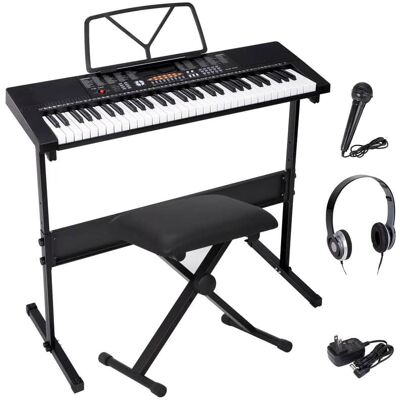 Unbranded Keyboard Piano 61 Key Electronic W/Adjustable Stand ... Unbranded Keyboard Piano 61 Key Electronic W/Adjustable Stand ...
