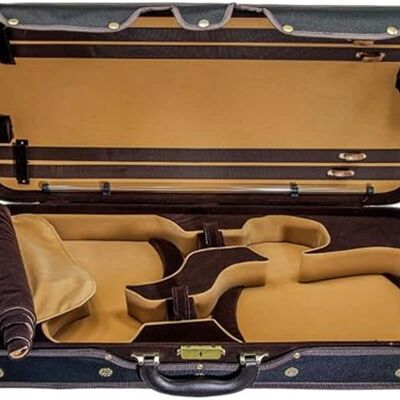 Unbranded Heavy Duty 4/4 Full Size Wooden Pro Double Violin Ca... Unbranded Heavy Duty 4/4 Full Size Wooden Pro Double Violin Ca...