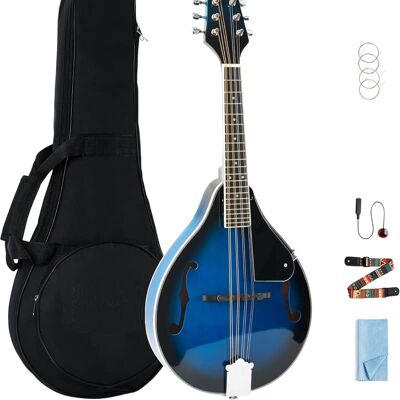 Unbranded Mandolins Instrument, 8 String Acoustic Mandolin wit... Unbranded Mandolins Instrument, 8 String Acoustic Mandolin wit...