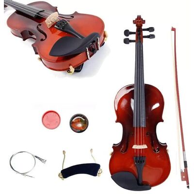 Unbranded 1/2 Natural Maple Wood Acoustic Violin Fiddle Set w/... Unbranded 1/2 Natural Maple Wood Acoustic Violin Fiddle Set w/...