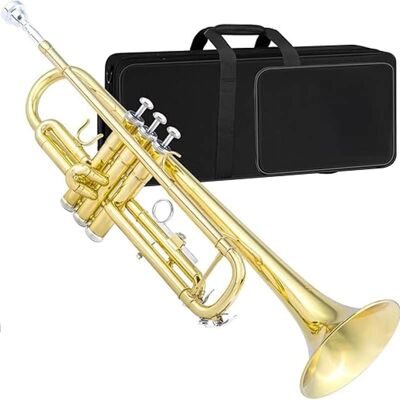 Unbranded Bb Standard Trumpet for Beginners Student Band, Or... Unbranded Bb Standard Trumpet for Beginners Student Band, Or...