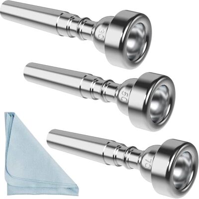 Unbranded Silver Trumpet Mouthpiece 7C 5C 3C Trumpet Mouthpiec... Unbranded Silver Trumpet Mouthpiece 7C 5C 3C Trumpet Mouthpiec...