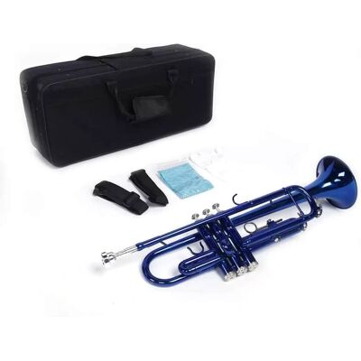 Unbranded Brass Bb Trumpet 3 Keys + Case Student School Band B... Unbranded Brass Bb Trumpet 3 Keys + Case Student School Band B...