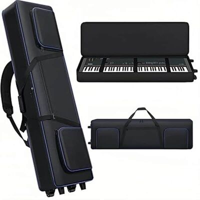 Unbranded 88 Key Keyboard Case With Wheels(53"x14.5"x7"),Keybo... Unbranded 88 Key Keyboard Case With Wheels(53"x14.5"x7"),Keybo...