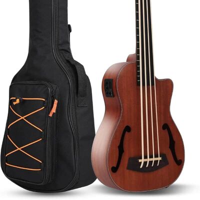 Unbranded Fretless,Bass Ukulele Electric 30 inch baritone uke... Unbranded Fretless,Bass Ukulele Electric 30 inch baritone uke...