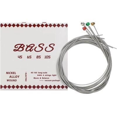 Unbranded 4-String Electric Bass Strings - Nickel Alloy Unbranded 4-String Electric Bass Strings - Nickel Alloy
