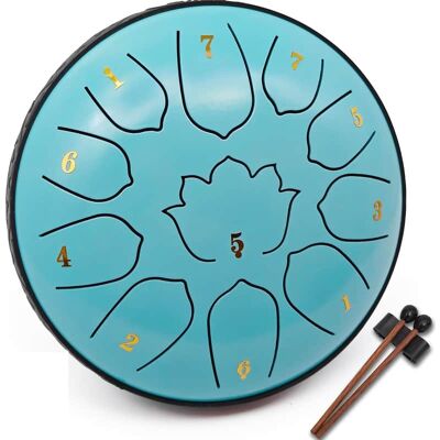 Unbranded 6.5-Inch 11-Note Steel Tongue Drum, Rain Drum for Ou... Unbranded 6.5-Inch 11-Note Steel Tongue Drum, Rain Drum for Ou...