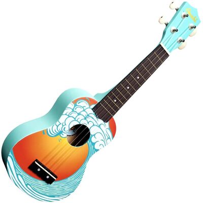 Amahi Amahi DDUK9 Soprano Ukulele with Amahi Ocean Design Amahi Amahi DDUK9 Soprano Ukulele with Amahi Ocean Design