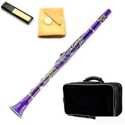 Unbranded New High Quality Bb Purple Clarinet Package Nickle S... Unbranded New High Quality Bb Purple Clarinet Package Nickle S...