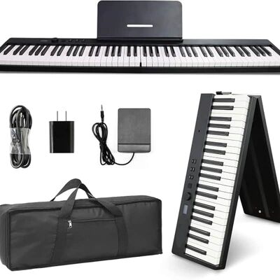 Unbranded 88-Key Piano Keyboard Portable Folding Piano with Se... Unbranded 88-Key Piano Keyboard Portable Folding Piano with Se...