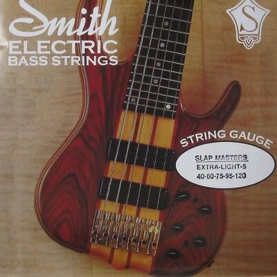 Ken Smith SMXL-5 Slap Masters 5-String Electric Bass Strings E... Ken Smith SMXL-5 Slap Masters 5-String Electric Bass Strings E...
