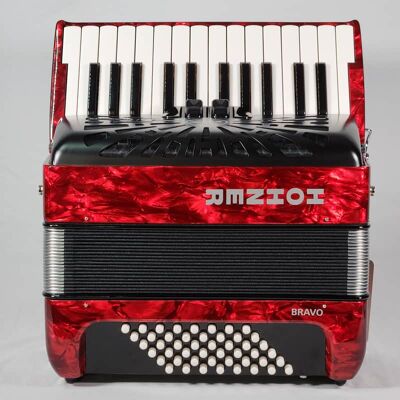 Hohner BRAVO II 48 RED Hohner BRAVO II 48 RED