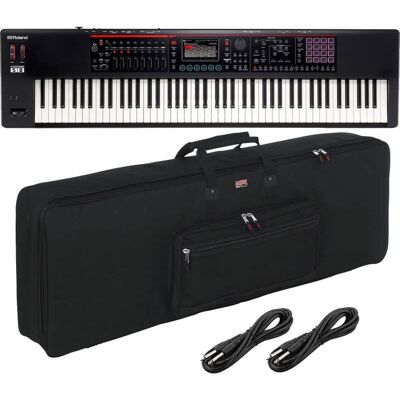 Unknown Roland FANTOM-08 Keyboard, Gator GKB-88 Bag, (2) 1/4 C... Unknown Roland FANTOM-08 Keyboard, Gator GKB-88 Bag, (2) 1/4 C...