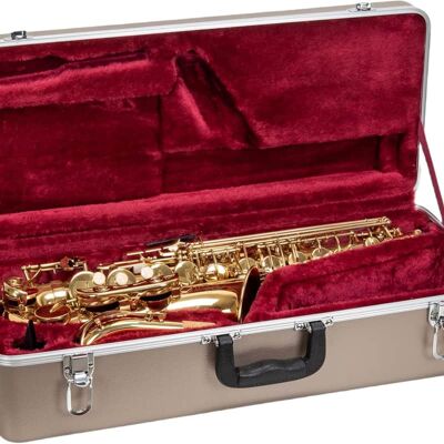Unbranded ABS Alto Saxophone Case Rectangular Champagne Fini... Unbranded ABS Alto Saxophone Case Rectangular Champagne Fini...