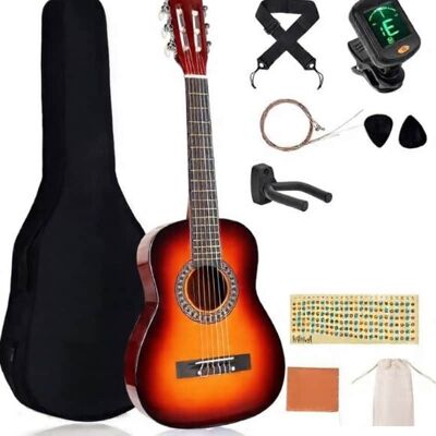 Unbranded Beginner Acoustic Classical Guitar 30 Inch Nylon Str... Unbranded Beginner Acoustic Classical Guitar 30 Inch Nylon Str...