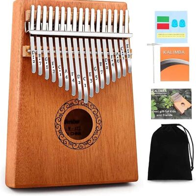 Unbranded Kalimba Thumb Piano,Portable 17 Keys Mbira Finger Pi... Unbranded Kalimba Thumb Piano,Portable 17 Keys Mbira Finger Pi...