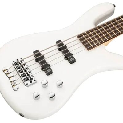 Warwick RockBass Streamer LX, 5-String - Solid White High Polish Warwick RockBass Streamer LX, 5-String - Solid White High Polish